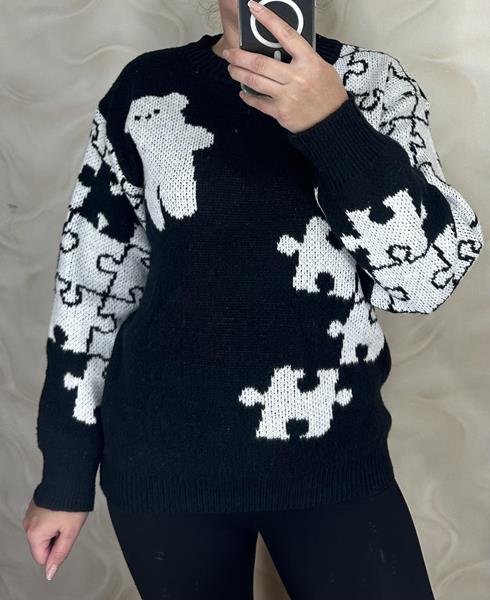 Свитер LeVisha (48-54) 25407 black (зима)