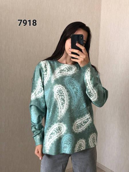 Свитер FSN (50-54) 7918 green (зима)