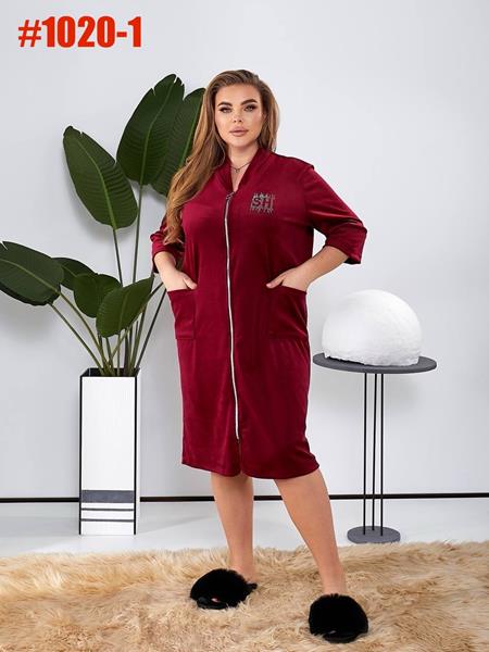 Халат Romeo life (50-64) 1020-1 wine (деми)