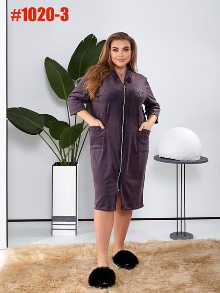 Халат Romeo life (50-64) 1020-3 d.grey (деми)