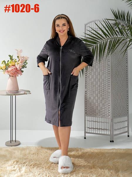 Халат Romeo life (50-64) 1020-6 grey (деми)