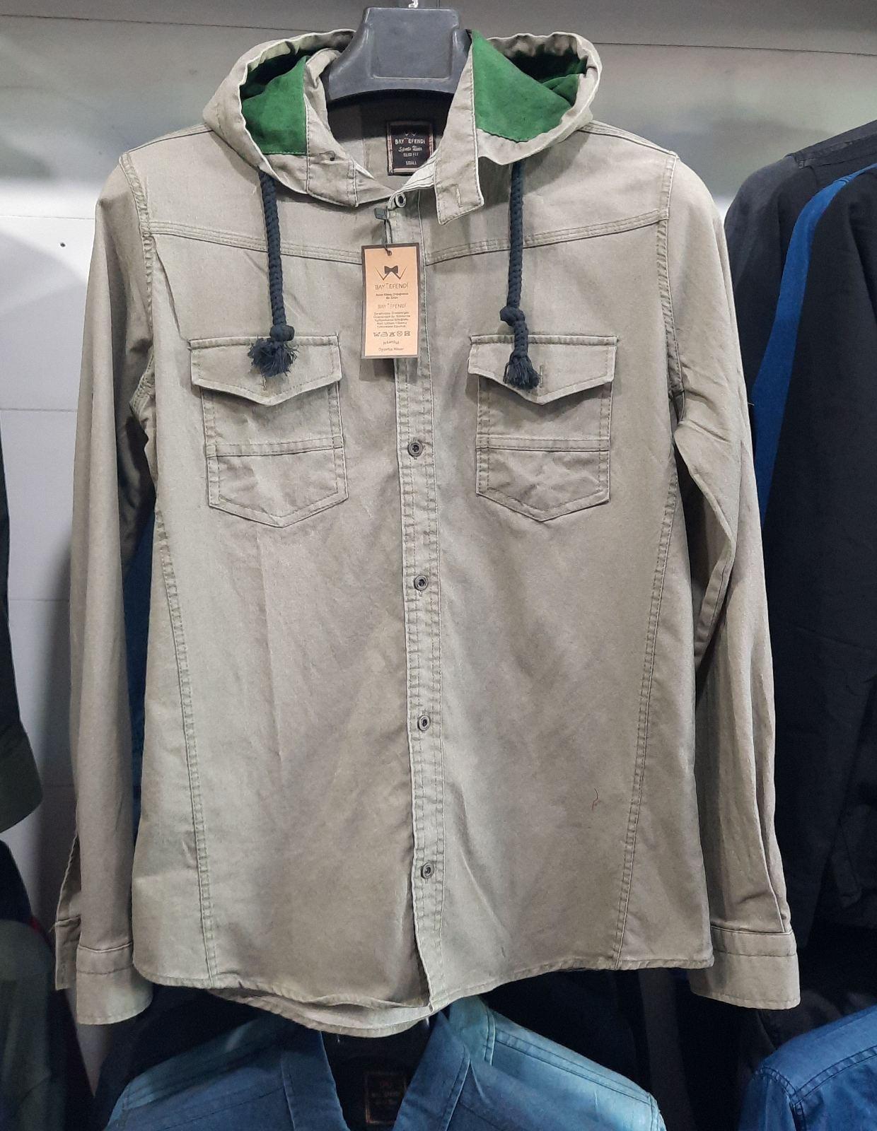 Рубашка Mary Poppins (S-2XL) 6769 olive (зима)