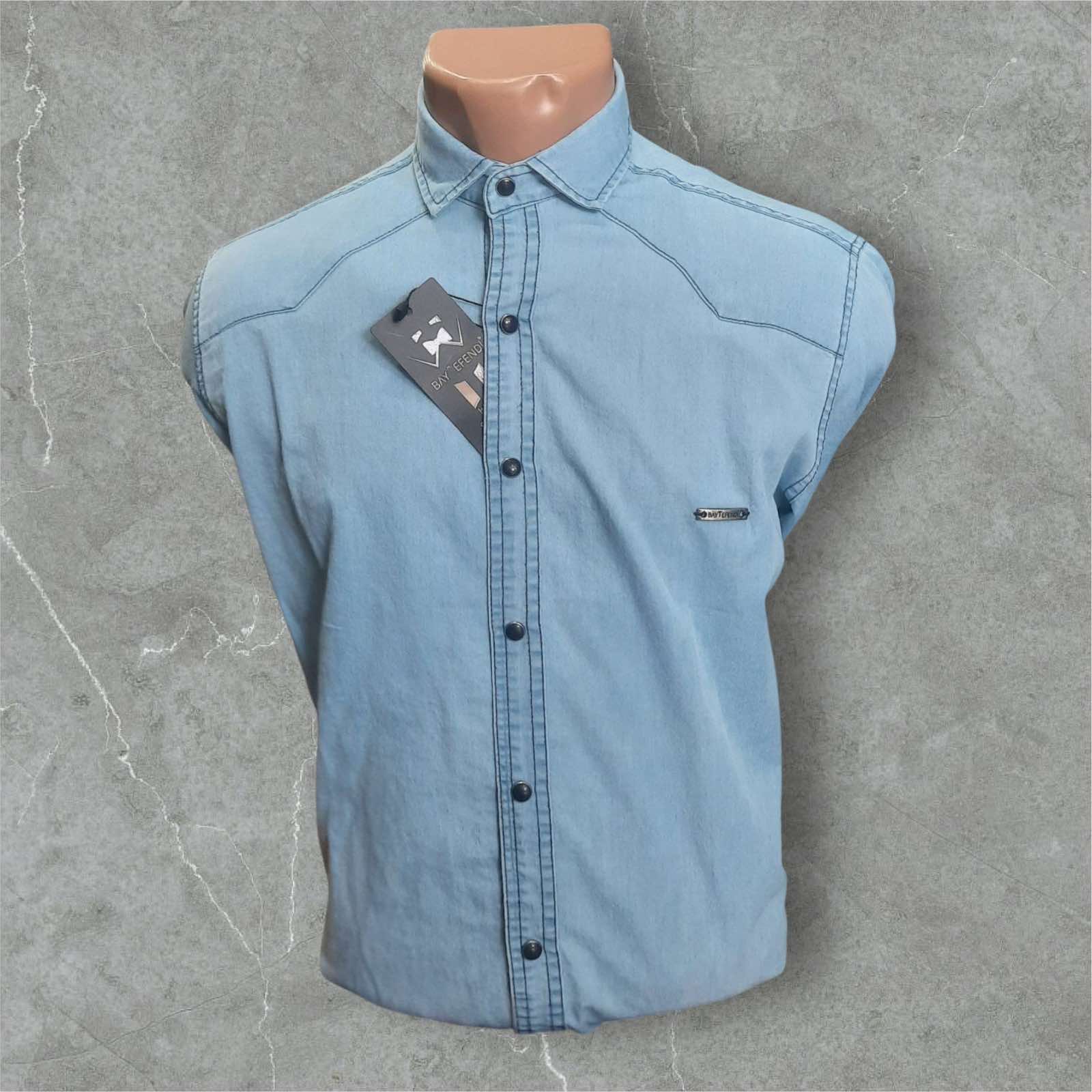 Рубашка Mary Poppins (S-2XL) 6771 l.blue (зима)