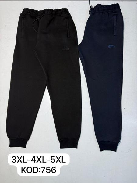 Штаны спорт Newe Esto (3XL-5XL) 756 black (зима)