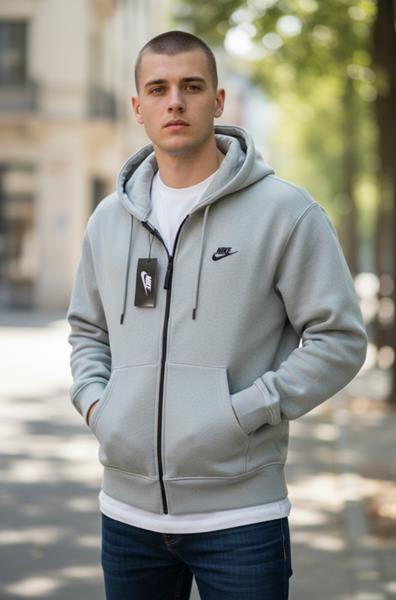 Кофта спорт Newe Esto (M-2XL) NE255 l.grey (зима)