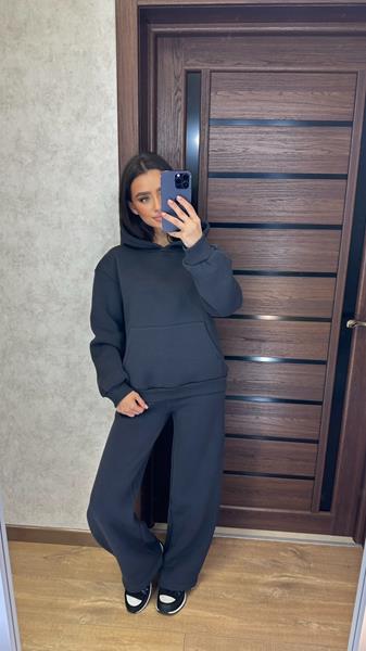 Костюм спорт Valentina (42-48) 048 grey (зима)