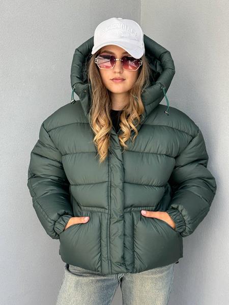 Пуховик Trend (S-M) 2483 green (зима)