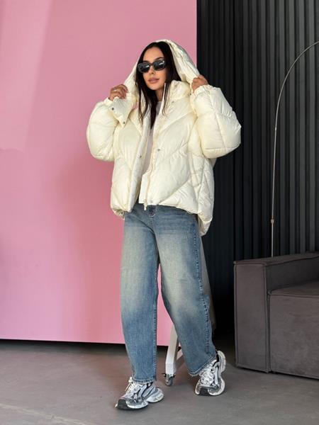 Пуховик Trend (S-M) 2542 l.beige (зима)