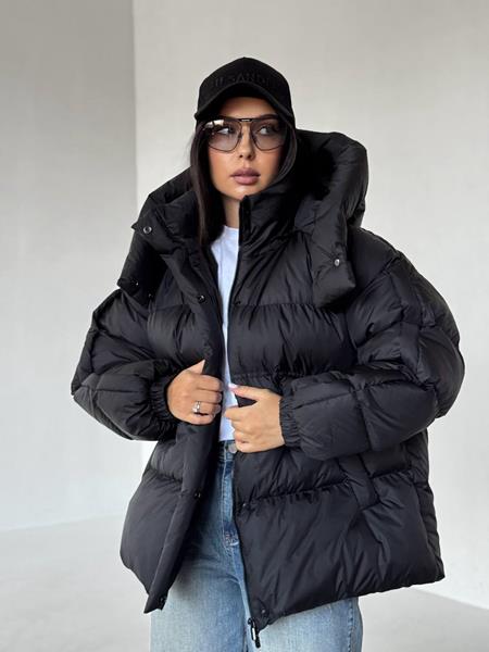 Пуховик Trend (S-M) 3520 black (зима)