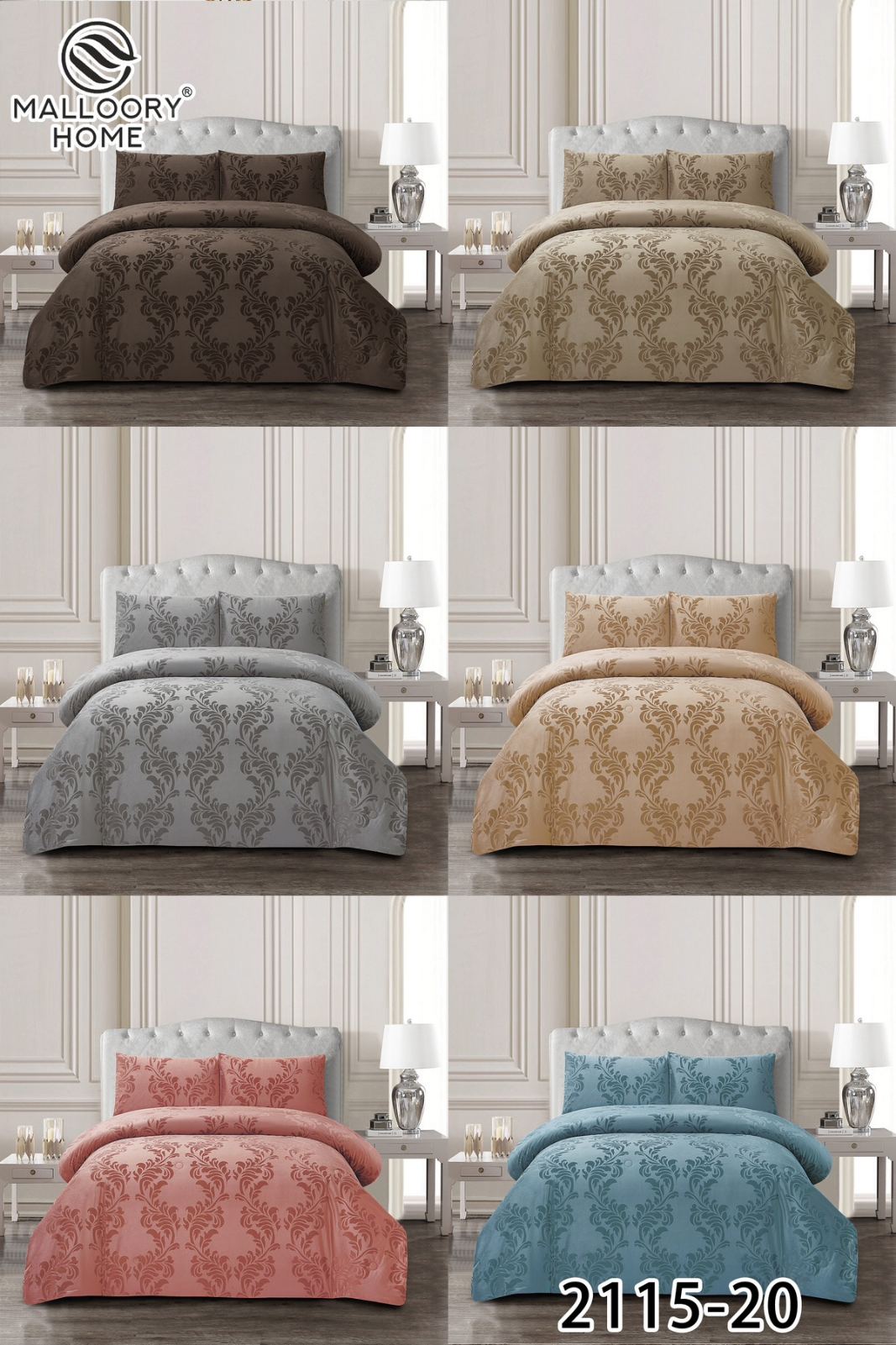 Постельное белье Mallory (200*230) 2115-20 (деми)