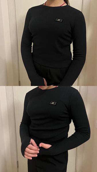 Лонгслив Annet (152-164) EL04  black (деми)