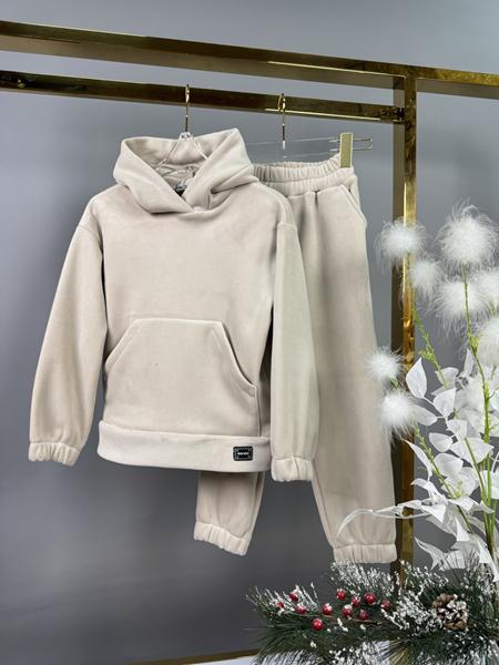 Костюм спорт Delfinka (122-140) 115 beige (зима)