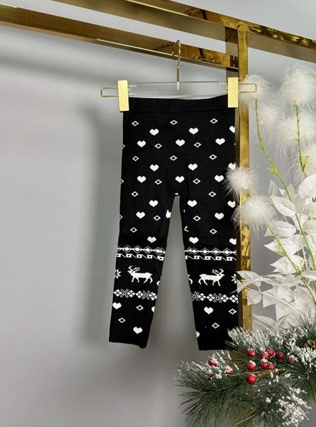 Лосины Delfinka (92-116) 2316 black (зима)