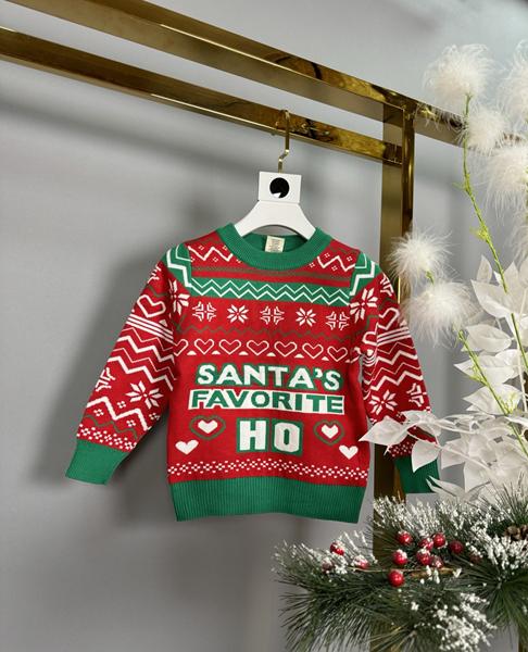 Свитер Delfinka (104-128) 24076 red (зима)