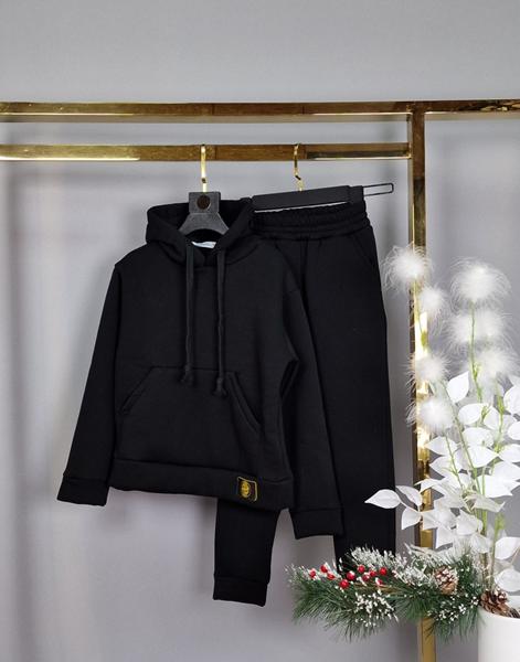 Костюм спорт Delfinka (122-140) 432 black (зима)