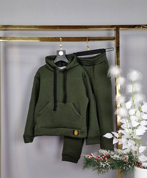 Костюм спорт Delfinka (122-140) 432 green (зима)