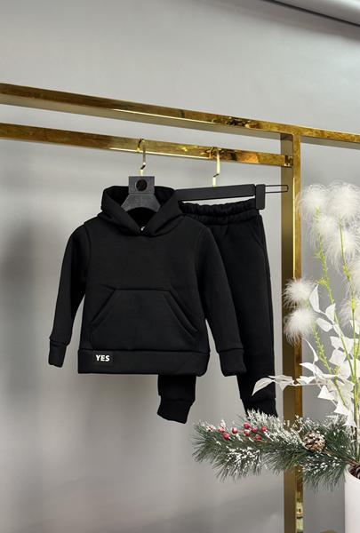 Костюм спорт Delfinka (120-160) 433-1 black (зима)