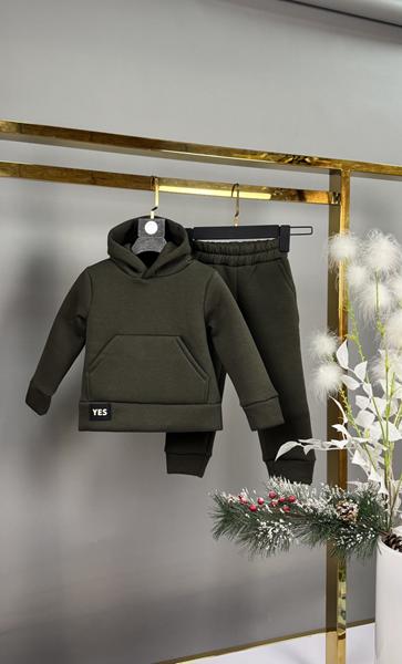 Костюм спорт Delfinka (110-150) 433-1 khaki (зима)