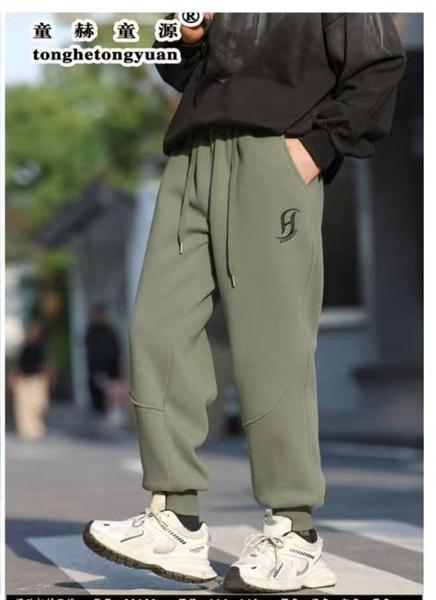 Штаны спорт Delfinka (116-140) 81180 khaki (зима)