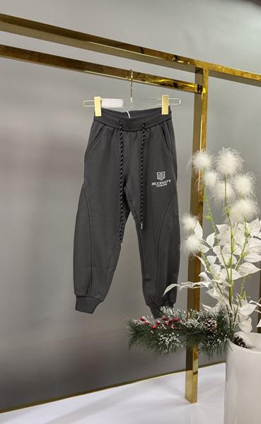 Штаны спорт Delfinka (116-140) 88160 grey (зима)