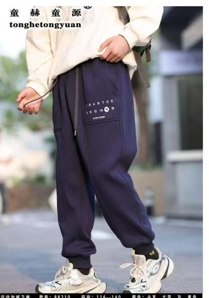 Штаны спорт Delfinka (116-140) 88210 navy (зима)