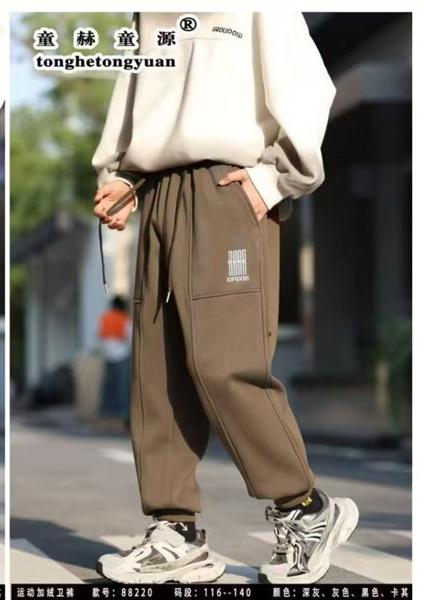 Штаны спорт Delfinka (116-140) 88220 brown (зима)