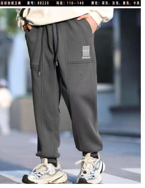 Штаны спорт Delfinka (116-140) 88220 grey (зима)