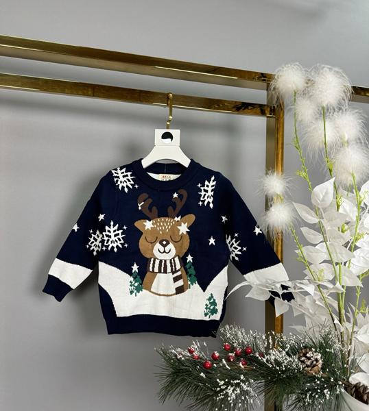 Свитер Delfinka (98-122) 9007 navy (зима)