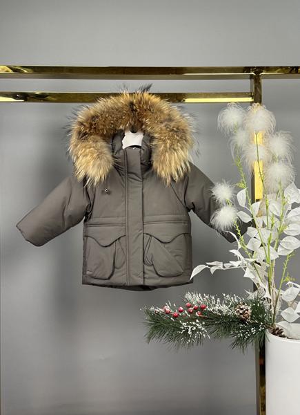 Куртка Delfinka (80-104) 9609 khaki (зима)