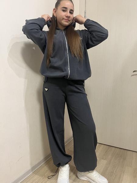 Костюм спорт Moda school (140-158) M319 d.grey (зима)