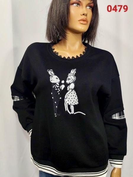 Свитер LIDA (52-62) 0479 black (деми)