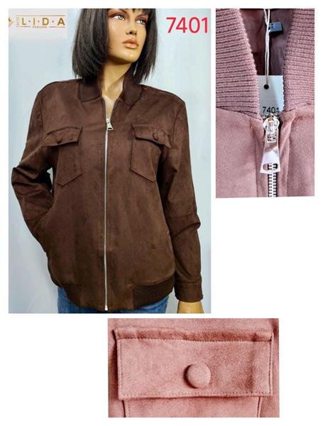 Куртка LIDA (52-62) 7401 brown (деми)