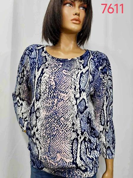 Свитер LIDA (3XL-4XL) 7611 blue (деми)