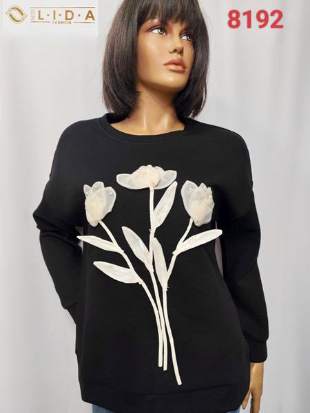 Свитер LIDA (52-62) 8192 black (деми)