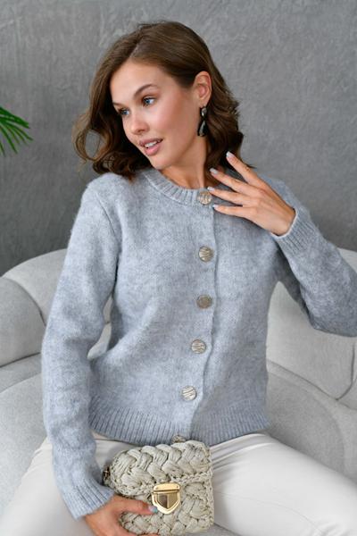 Кофта Karon (42-46) 8301 grey (деми)