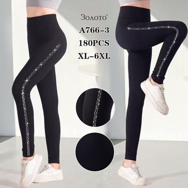 Лосины Global (XL-6XL) A766-3 black (деми)