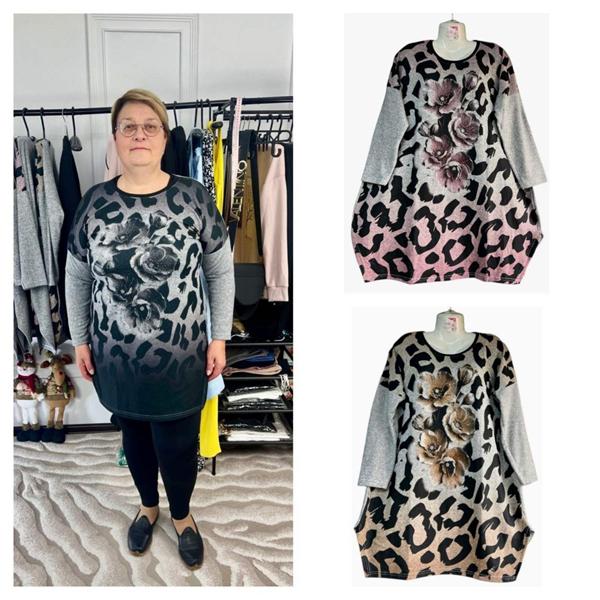 Туника Global (M-2XL) GL14 pink (деми)