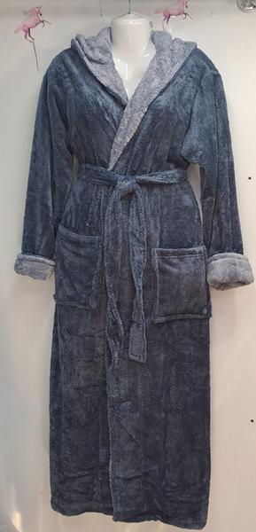 Халат Romeo life (XL-4XL) RL895 grey (зима)