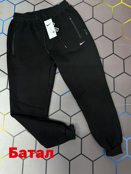 Штаны спорт Alex Clothes (2XL-6XL) 13042 black (зима)