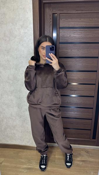 Костюм спорт Valentina (42-46) VL101 brown (зима)