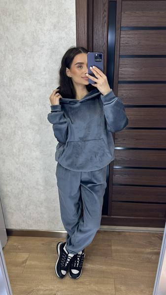 Костюм спорт Valentina (42-46) VL102 grey (зима)