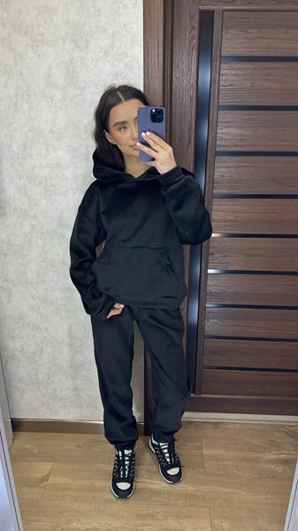 Костюм спорт Valentina (42-46) VL103 black (зима)