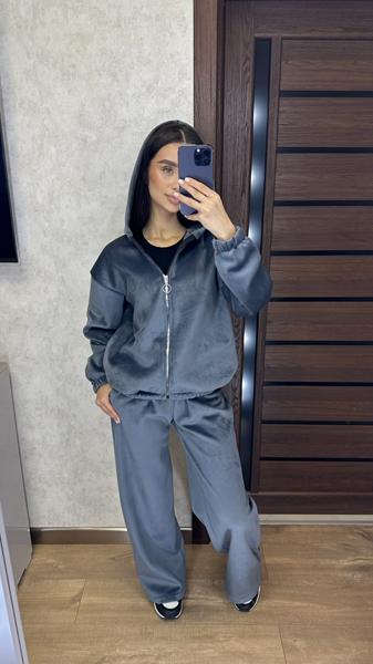 Костюм спорт Valentina (42-46) VL104 grey (зима)