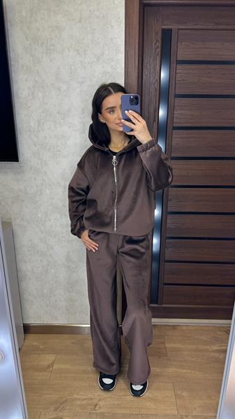 Костюм спорт Valentina (42-46) VL105 brown (зима)