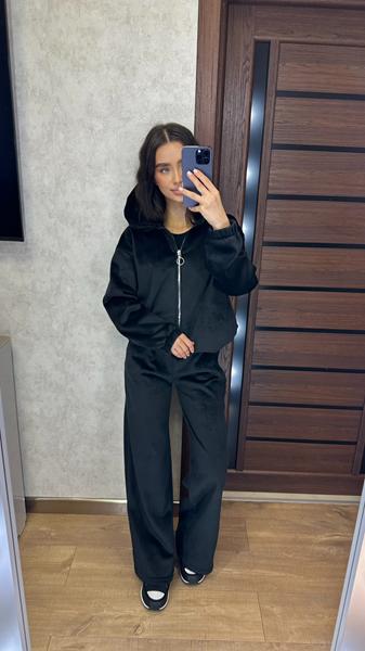 Костюм спорт Valentina (42-46) VL106 black (зима)