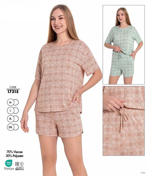 Пижама Cotpark (M-2XL) 17315 l.green (деми)