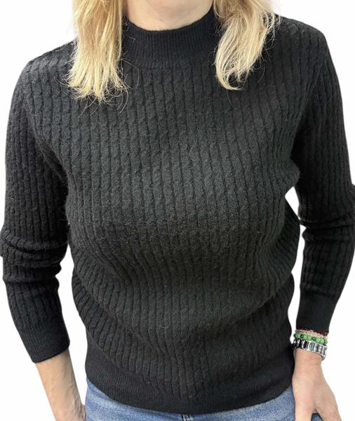 Свитер Elena&Vika (44-50) 24083 black (зима)