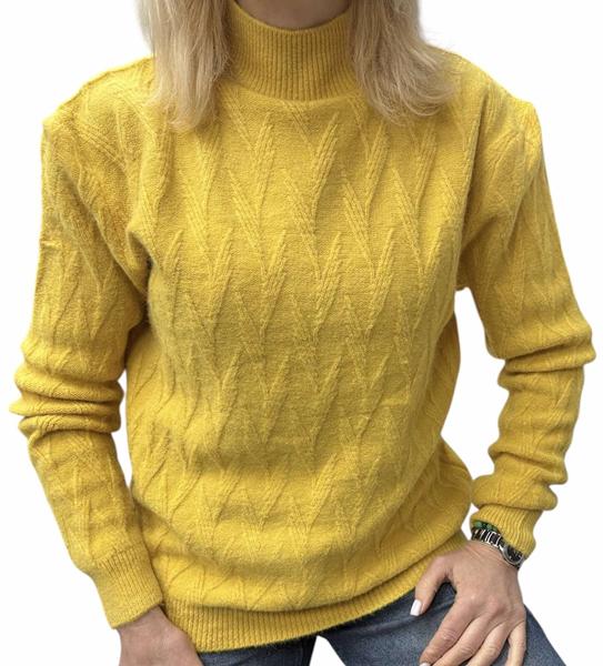 Свитер Elena&Vika (48-52) 26370 yellow (зима)