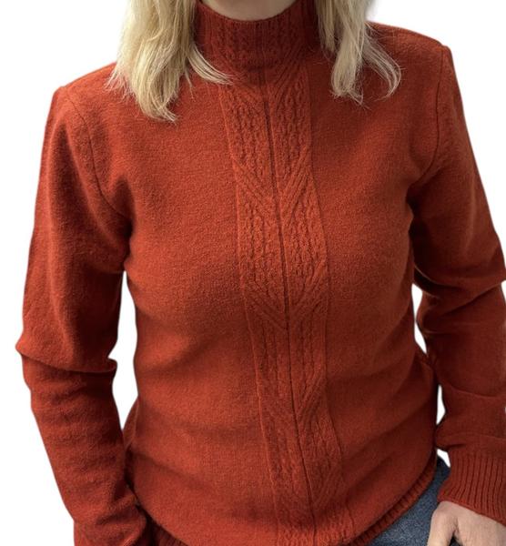 Свитер Elena&Vika (44-48) 24037 terrakot (зима)