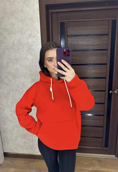 Худи Valentina (42-52) 1-1 red (зима)